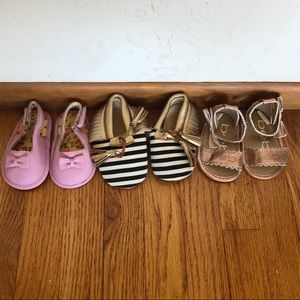 3/$9 Baby Shoes Size 2
